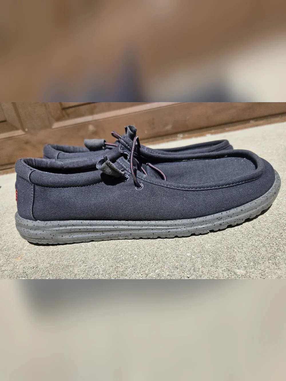 Hey Dude Wally Dark Gray Men's Slip On Loafer Shoes Size US 11 UK 10 EUR 44 Used